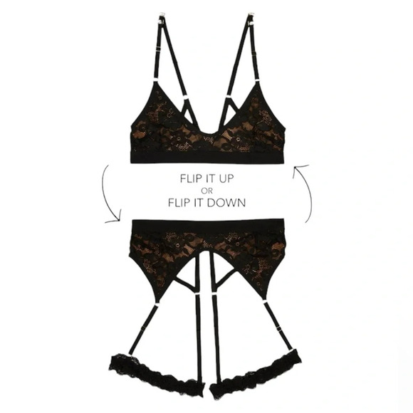 Revolve Free People We Are Hah Black Guard Her Lace Bra Large - Picture 4 of 7